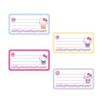 ETIQUETA ADESIVA IDENTIFICACAO 40X80MM - C/8 - HELLO KITTY - UN - JANDAIA