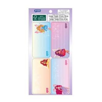 ETIQUETA ADESIVA IDENTIFICACAO 40X80MM - C/8 - CONTO DE FADAS - UN - JANDAIA