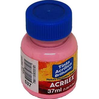 TINTA ACRILICA BRILHANTE 37ML 03340 - ROSA - CX 12 - ACRILEX