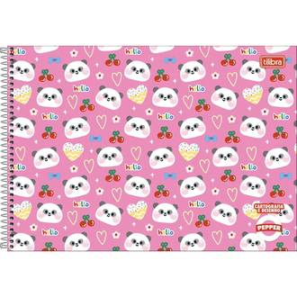 CADERNO DESENHO CAPA DURA 80FLS - ESPIRAL - 390437 - PEPPER FEM - UN - TILIBRA
