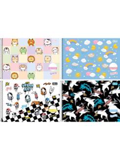 CADERNO MEIA PAUTA CAPA DURA 40FLS - SPICE - PCT 4 - TILIBRA