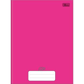 CADERNO BROCHURAO CAPA DURA 96FLS - D+ - ROSA - UN - TILIBRA
