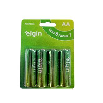 PILHA ALCALINA PEQUENA AA C/8 - 82343 - UN - ELGIN