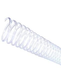 ESPIRAL P/ENCADERNACAO 14MM P/80FLS- C/20 - TRANSPARENTE - UN - TECKLINE