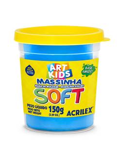 MASSA P/MODELAR SOFT 150G 07315 - AZUL - UN - ACRILEX