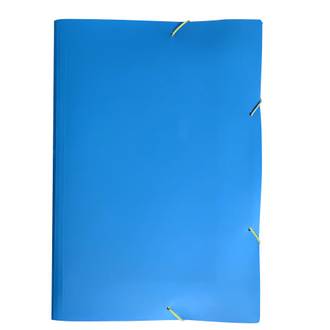 PASTA ELASTICO PLASTICA A4/FULL COLOR - 0442 - AZUL - UN - DELLO