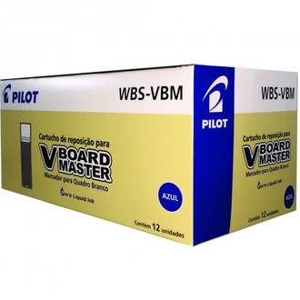 REFIL P/MARCADOR QUADRO BRANCO V BOARD MASTER - 5,5ML - AZUL - CX 12 - PILOT