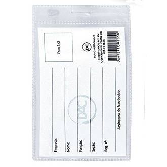 CRACHA HORIZONTAL S/ PRESILHA 70 X 100MM - 1045 - PCT 50 - DAC