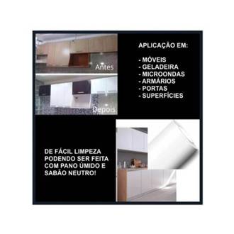 FILME AUTOADESIVO 45CMX2M 80 MICRAS - FOSCO - BRANCO - UN - CON-TACT