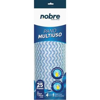 PANO MULTIUSO ROLO C/25 - 20CMX30CM - 39732 - AZUL - UN - NOBRE