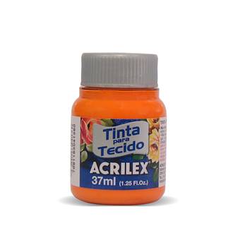 TINTA TECIDO FOSCA 37ML 04140 - LARANJA - CX 12 - ACRILEX