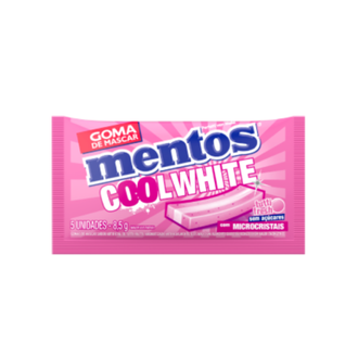 CHICLE MENTOS COOL WHITE 3+ 8,5G - TUTTY FRASH - UN - PERFETTI VAN MELLE