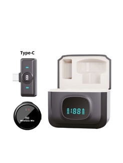 MICROFONE LAPELA USB-C S/FIO - XC-ML-13 - PRETO - UN - X-CELL