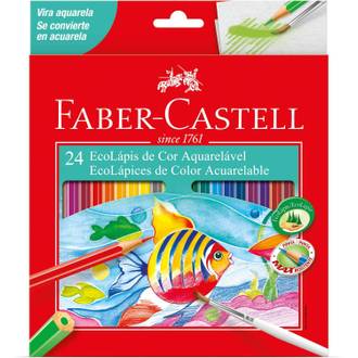 LAPIS DE COR AQUARELAVEL SEXTAVADO - C/24 - CX 06 - FABER
