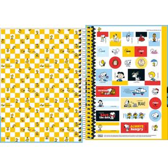 CADERNO 1/4 ESPIRAL CAPA DURA 80FLS - 292346 - SNOOPY - PCT 4 - TILIBRA
