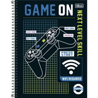 CADERNO UNIV CAPA DURA 20X1 320FLS - PEPPER - UN - TILIBRA