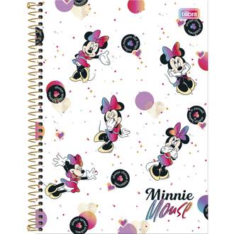 CADERNO UNIV CAPA DURA 12X1 192FLS - MINNIIE - UN - TILIBRA