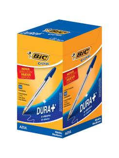 CANETA CRISTAL CLASSICA 1,0MM - AZUL - CX 50 - BIC