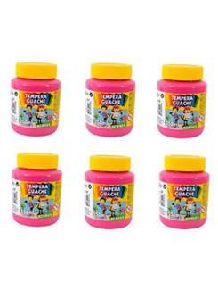 TINTA GUACHE 250ML  - ROSA - CX 06 - ACRILEX