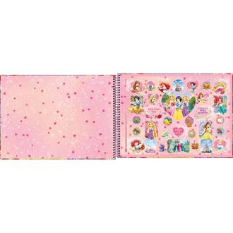 CADERNO DESENHO CAPA DURA 80FLS - ESPIRAL - 309061 - PRINCESAS - UN - TILIBRA