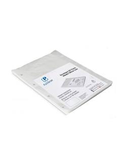 ENVELOPE PLASTICO MEDIO A4 4 FUROS C/50FL - CRISTAL - UN - POLIBRAS