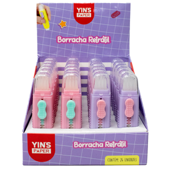 BORRACHA RETRATIL C/ESCOVINHA - YP8193 - UN - YINS