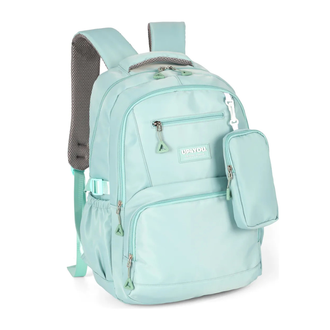 MOCHILA COSTAS JUVENIL UP4YOU MS49507UP - TURQUESA - UN - LUXCEL