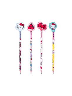 LAPIS PRETO HB HELLO KITTY C/BORRACHA - 71626 - UN - LEO E LEO