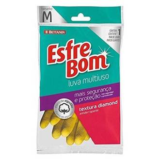 LUVA LATEX MULTIUSO TAM M - BTN13000M - AMARELA - UN - BETTANIN