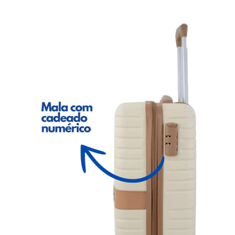 MALA BORDO PRAGA MF10445PK-P - POLIPROPILENO - BRANCO - UN - LUXCEL