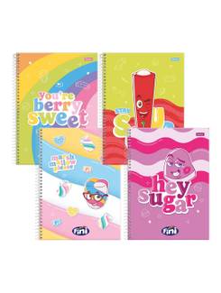 CADERNO UNIV CAPA DURA 10X1 160FLS - 3370266 - FINI - PCT 4 - FORONI