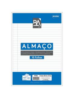 PAPEL ALMACO PAUTADO 16FLS - UN - JANDAIA