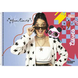 CADERNO DESENHO CAPA DURA 80FLS - ESPIRAL - LULUCA - UN - TILIBRA