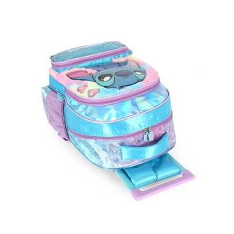 MOCHILA C/RODAS STITCH IC42412SC - METALIZADA - AZUL - UN - LUXCEL