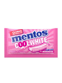 CHICLE MENTOS COOL WHITE 3+ 8,5G - TUTTY FRASH - UN - PERFETTI VAN MELLE