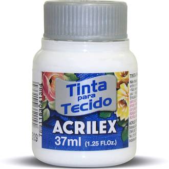 TINTA TECIDO FOSCA 37ML 04140 - BRANCO - UN - ACRILEX