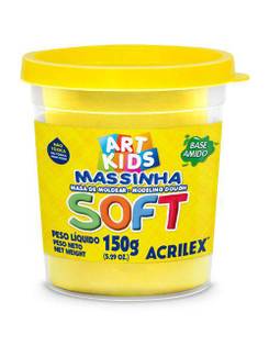 MASSA P/MODELAR SOFT 150G 07315 - AMARELO LIMAO - UN - ACRILEX