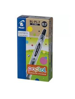 CANETA GEL POP LOL BL-PL-7 0,7MM - PRETO - CX 12 - PILOT