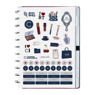 CADERNO INTELIGENTE GRANDE CIGD4380 - CHERRY - UN - CADERNO INTELIGENTE