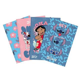 CADERNO BROCHURAO CAPA DURA 80FLS - 4065262 - STITCH - UN - FORONI