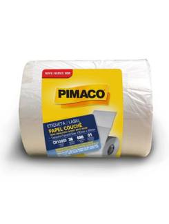 ETIQUETA ADESIVA COUCHE ACRILI 1 CARREIRA - 36M - C/686 - 100X50 - UN - PIMACO