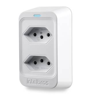 PROTETOR ELETRONICO 2 TOMADAS EPS 302 - BRANCO - UN - INTELBRAS