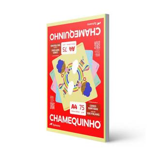 PAPEL CHAMEQUINHO  75G 100FLS - 4 CORES - A4 - UN - CHAMEX