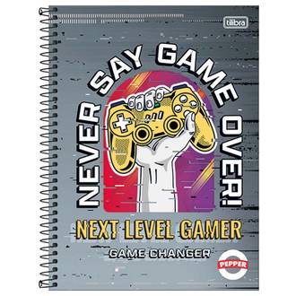 CADERNO UNIV CAPA DURA 16X1 256FLS - PEPPER - UN - TILIBRA