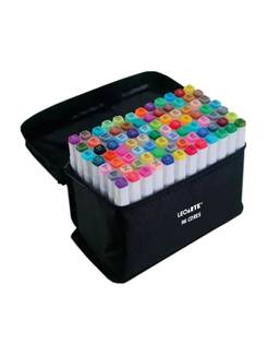 CANETA MARCADOR P/ COLORIR 96 CORES - PONTA DUPLA - 10631 - UN - LEO ARTE