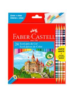 LAPIS DE COR  - C/24 - UN - FABER