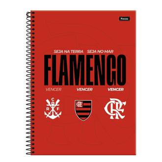 CADERNO UNIV CAPA DURA 1X1 80FLS - 3392952 - FLAMENGO - PCT 4 - FORONI