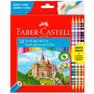 LAPIS DE COR  - C/24 - PCT 6 - FABER