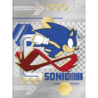 CADERNO BROCHURAO CAPA DURA 80FLS - SONIC - UN - TILIBRA