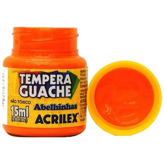 TINTA GUACHE 15ML  - LARANJA - CX 12 - ACRILEX